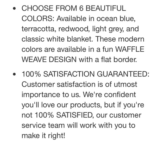 100% Cotton Soft All-Season Waffle Weave Blanket. King - Picture 6 of 8